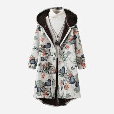 Акція на Куртка демісезонна жіноча SHEIN GD-00208778 1XL Різнокольорова від Rozetka