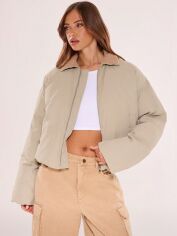 Акція на Куртка жіноча демісезонна SHEIN GD-00204967 S Хакі від Rozetka