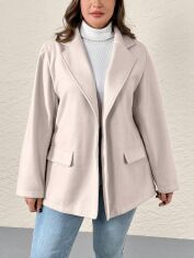 Акція на Пальто жіноче SHEIN GD-00201477 0XL Бежеве від Rozetka