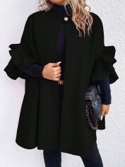 Акція на Пальто жіноче SHEIN GD-00201849 1XL Чорне від Rozetka