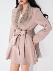 Акція на Пальто жіноче SHEIN GD-00207277 L Світло-фіолетове від Rozetka