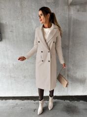 Акція на Жіноче пальто SHEIN GD-00203275 L Бежеве від Rozetka
