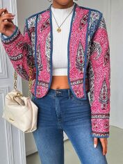 Акція на Жіночий піджак SHEIN GD-00202991 L Різнокольоровий від Rozetka