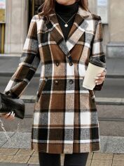 Акція на Жіночий піджак SHEIN GD-00212762 L Коричневий від Rozetka
