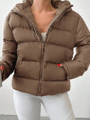 Акція на Куртка зимова жіноча SHEIN GD-00207480 M Кремова від Rozetka