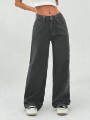 Акція на Джинси Кльош жіночі SHEIN GD-00195546 40 Чорні від Rozetka