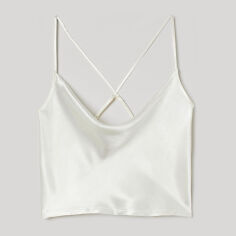 Акція на Топ жіночий H&M XAZ325101IIBP S Перлинний від Rozetka