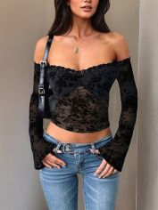 Акція на Топ жіночий SHEIN GD-00227470 L Чорний від Rozetka