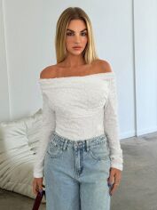 Акція на Топ жіночий SHEIN GD-00208177 S Білий від Rozetka