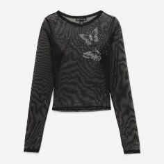 Акція на Лонгслів довгий жіночий Pretty Little Thing GD-00187160 12 Чорний від Rozetka