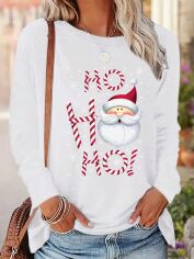 Акція на Жіночий лонгслів SHEIN GD-00225195 L Білий від Rozetka