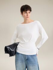 Акція на Жіночий лонгслів SHEIN GD-00223137 L Білий від Rozetka