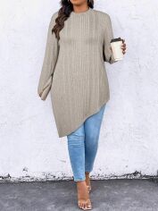 Акція на Джемпер жіночий SHEIN GD-00223769 0XL Кремовий від Rozetka