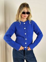 Акція на Кардиган жіночий SHEIN GD-00206065 L Синій від Rozetka