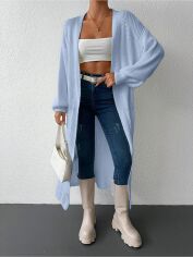 Акція на Кардиган жіночий SHEIN GD-00194062 One Size Блакитний від Rozetka