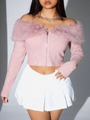Акція на Жіночий кардиган SHEIN GD-00210613 3XL Рожевий від Rozetka