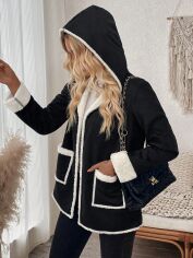 Акція на Жіночий кардиган SHEIN GD-00218322 M Чорний від Rozetka