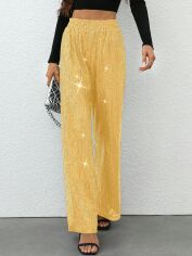 Акція на Штани жіночі SHEIN GD-00207854 L Жовті від Rozetka