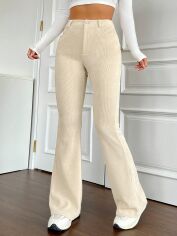 Акція на Штани жіночі SHEIN GD-00228346 M Кремові від Rozetka