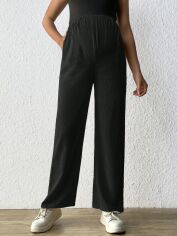 Акція на Штани для вагітних SHEIN GD-00221963 XL Чорні від Rozetka