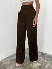 Акція на Штани жіночі SHEIN GD-00218807 L Коричневі від Rozetka