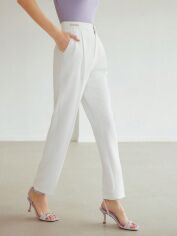 Акція на Штани жіночі SHEIN GD-00201648 M Білі від Rozetka
