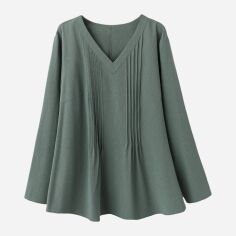 Акція на Блузка жіноча SHEIN GD-00227445 3XL Зелена від Rozetka
