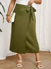 Акція на Спідниця жіноча SHEIN GD-00214567 0XL Зелена від Rozetka