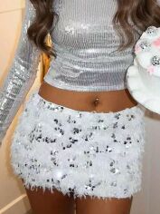 Акція на Спідниця літня жіноча SHEIN GD-00227855 S Біла від Rozetka