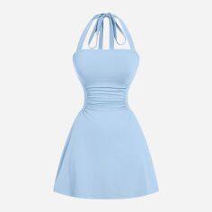 Акція на Сукня літня жіноча Shein GD-00219573 M Блакитна від Rozetka