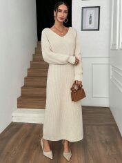 Акція на Сукня жіноча SHEIN GD-00193925 L Бежева від Rozetka