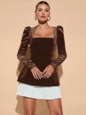 Акція на Сукня літня жіноча Shein GD-00217970 XS Коричнева від Rozetka