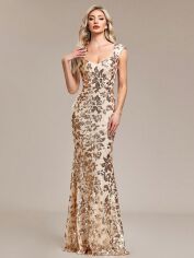 Акція на Сукня жіноча SHEIN GD-00202053 XL Золотиста від Rozetka