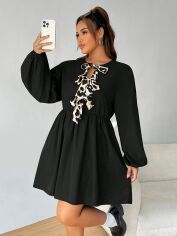 Акція на Сукня осіння жіноча SHEIN GD-00204775 2XL Чорна від Rozetka