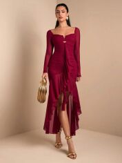 Акція на Сукня осіння жіноча SHEIN GD-00223441 S Червона від Rozetka