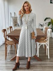 Акція на Сукня осіння жіноча SHEIN GD-00227582 L Блакитна від Rozetka