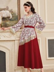 Акція на Сукня осіння жіноча SHEIN GD-00207785 S Червона від Rozetka