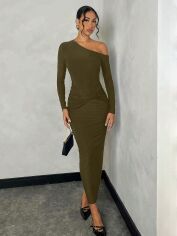 Акція на Плаття жіноче SHEIN GD-00179153 S Хакі від Rozetka