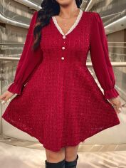 Акція на Плаття жіноче SHEIN GD-00184906 2XL Червоне від Rozetka