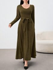 Акція на Плаття жіноче SHEIN GD-00179164 S Хакі від Rozetka