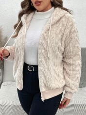 Акція на Толстовка жіноча SHEIN GD-00201345 3XL Кремова від Rozetka