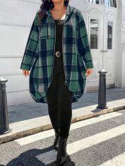 Акція на Толстовка жіноча SHEIN GD-00218968 2XL Темно-зелена від Rozetka