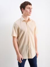 Акція на Сорочка бавовняна літня чоловіча C&A GD-00192290 XL Жовта від Rozetka