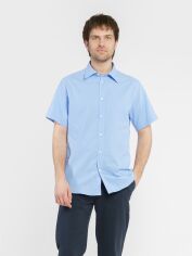 Акція на Сорочка бавовняна літня чоловіча er Ralph.2 SS M04.14.23.421 40 Блакитна від Rozetka
