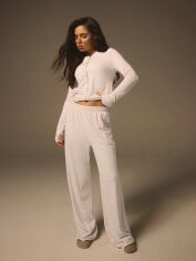 Акція на Спортивний костюм жіночий SHEIN GD-00221104 XS Кремовий від Rozetka