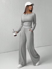 Акція на Спортивний костюм жіночий SHEIN GD-00220399 S-Petite Сірий від Rozetka
