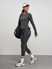 Акція на Спортивний костюм жіночий SHEIN GD-00222653 S Сірий від Rozetka