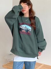 Акція на Світшот жіночий SHEIN GD-00202091 L Зелений від Rozetka