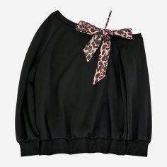 Акція на Світшот жіночий SHEIN GD-00205340 L Чорний від Rozetka