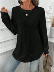 Акція на Світшот жіночий SHEIN GD-00216642 XL Чорний від Rozetka